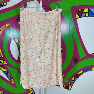 CJ Banks, Floral Maxi Skirt Slit Up Back. Size 18W. In excellent condition!